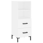 vidaXL Dulap înalt, alb, 34,5x34x180 cm, lemn prelucrat vidaXL Dulap înalt, alb, 34,5x34x180 cm, lemn prelucrat