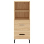 vidaXL Dulap înalt, stejar sonoma, 34,5x34x180 cm, lemn prelucrat