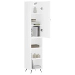vidaXL Dulap înalt, alb, 34,5x34x180 cm, lemn prelucrat vidaXL Dulap înalt, alb, 34,5x34x180 cm, lemn prelucrat