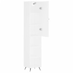 vidaXL Dulap înalt, alb, 34,5x34x180 cm, lemn prelucrat vidaXL Dulap înalt, alb, 34,5x34x180 cm, lemn prelucrat