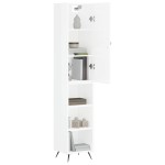 vidaXL Dulap înalt, alb extralucios, 34,5x34x180 cm, lemn prelucrat vidaXL Dulap înalt, alb extralucios, 34,5x34x180 cm, lemn prelucrat