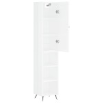vidaXL Dulap înalt, alb extralucios, 34,5x34x180 cm, lemn prelucrat vidaXL Dulap înalt, alb extralucios, 34,5x34x180 cm, lemn prelucrat