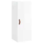 vidaXL Dulap înalt, alb extralucios, 34,5x34x180 cm, lemn prelucrat vidaXL Dulap înalt, alb extralucios, 34,5x34x180 cm, lemn prelucrat