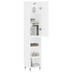 vidaXL Dulap înalt, alb, 34,5x34x180 cm, lemn prelucrat vidaXL Dulap înalt, alb, 34,5x34x180 cm, lemn prelucrat