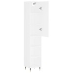 vidaXL Dulap înalt, alb, 34,5x34x180 cm, lemn prelucrat vidaXL Dulap înalt, alb, 34,5x34x180 cm, lemn prelucrat