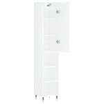 vidaXL Dulap înalt, alb extralucios, 34,5x34x180 cm, lemn prelucrat vidaXL Dulap înalt, alb extralucios, 34,5x34x180 cm, lemn prelucrat