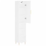 vidaXL Dulap înalt, alb, 34,5x34x180 cm, lemn prelucrat vidaXL Dulap înalt, alb, 34,5x34x180 cm, lemn prelucrat