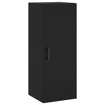 vidaXL Dulap înalt, negru, 34,5x34x180 cm, lemn prelucrat