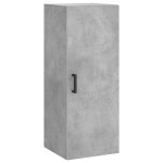 vidaXL Dulap înalt, gri beton, 34,5x34x180 cm, lemn prelucrat vidaXL Dulap înalt, gri beton, 34,5x34x180 cm, lemn prelucrat