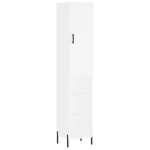 vidaXL Dulap înalt, alb, 34,5x34x180 cm, lemn prelucrat vidaXL Dulap înalt, alb, 34,5x34x180 cm, lemn prelucrat