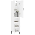 vidaXL Dulap înalt, alb, 34,5x34x180 cm, lemn prelucrat vidaXL Dulap înalt, alb, 34,5x34x180 cm, lemn prelucrat