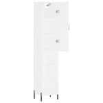 vidaXL Dulap înalt, alb, 34,5x34x180 cm, lemn prelucrat vidaXL Dulap înalt, alb, 34,5x34x180 cm, lemn prelucrat