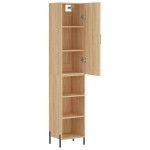 vidaXL Dulap înalt, stejar sonoma, 34,5x34x180 cm, lemn prelucrat vidaXL Dulap înalt, stejar sonoma, 34,5x34x180 cm, lemn prelucrat