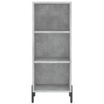 vidaXL Dulap înalt, gri beton, 34,5x34x180 cm, lemn prelucrat