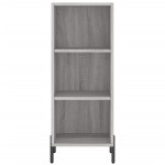 vidaXL Dulap înalt, gri sonoma, 34,5x34x180 cm, lemn prelucrat