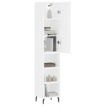 vidaXL Dulap înalt, alb, 34,5x34x180 cm, lemn prelucrat vidaXL Dulap înalt, alb, 34,5x34x180 cm, lemn prelucrat