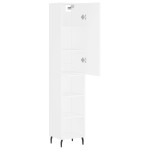 vidaXL Dulap înalt, alb, 34,5x34x180 cm, lemn prelucrat vidaXL Dulap înalt, alb, 34,5x34x180 cm, lemn prelucrat