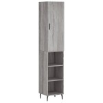 vidaXL Dulap înalt, gri sonoma, 34,5x34x180 cm, lemn prelucrat