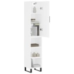 vidaXL Dulap înalt, alb, 34,5x34x180 cm, lemn prelucrat vidaXL Dulap înalt, alb, 34,5x34x180 cm, lemn prelucrat
