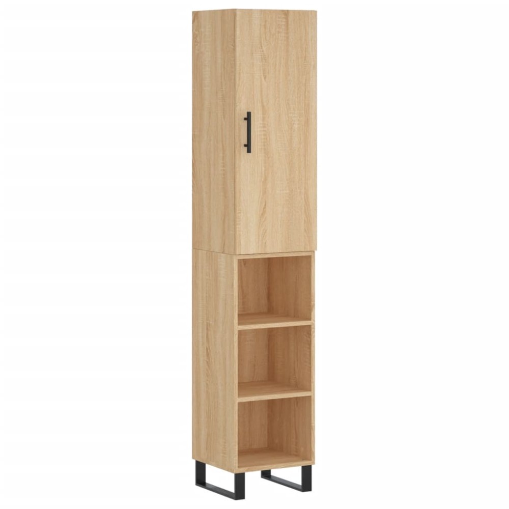 vidaXL Dulap înalt, stejar sonoma, 34,5x34x180 cm, lemn prelucrat