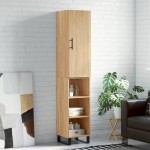 vidaXL Dulap înalt, stejar sonoma, 34,5x34x180 cm, lemn prelucrat vidaXL Dulap înalt, stejar sonoma, 34,5x34x180 cm, lemn prelucrat