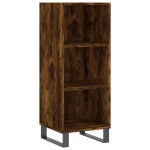 vidaXL Dulap înalt, stejar fumuriu, 34,5x34x180 cm, lemn prelucrat