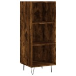 vidaXL Dulap înalt, stejar fumuriu, 34,5x34x180 cm, lemn prelucrat