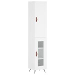 vidaXL Dulap înalt, alb, 34,5x34x180 cm, lemn prelucrat vidaXL Dulap înalt, alb, 34,5x34x180 cm, lemn prelucrat