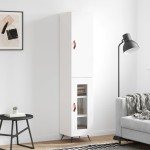 vidaXL Dulap înalt, alb, 34,5x34x180 cm, lemn prelucrat vidaXL Dulap înalt, alb, 34,5x34x180 cm, lemn prelucrat