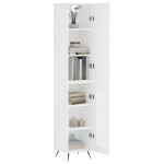 vidaXL Dulap înalt, alb, 34,5x34x180 cm, lemn prelucrat vidaXL Dulap înalt, alb, 34,5x34x180 cm, lemn prelucrat