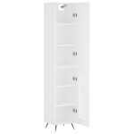 vidaXL Dulap înalt, alb, 34,5x34x180 cm, lemn prelucrat vidaXL Dulap înalt, alb, 34,5x34x180 cm, lemn prelucrat