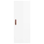 vidaXL Dulap înalt, alb extralucios, 34,5x34x180 cm, lemn prelucrat vidaXL Dulap înalt, alb extralucios, 34,5x34x180 cm, lemn prelucrat