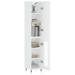 vidaXL Dulap înalt, alb, 34,5x34x180 cm, lemn prelucrat vidaXL Dulap înalt, alb, 34,5x34x180 cm, lemn prelucrat