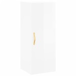vidaXL Dulap înalt, alb extralucios, 34,5x34x180 cm, lemn prelucrat vidaXL Dulap înalt, alb extralucios, 34,5x34x180 cm, lemn prelucrat