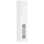 vidaXL Dulap înalt, alb, 34,5x34x180 cm, lemn prelucrat vidaXL Dulap înalt, alb, 34,5x34x180 cm, lemn prelucrat