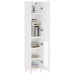 vidaXL Dulap înalt, alb, 34,5x34x180 cm, lemn prelucrat vidaXL Dulap înalt, alb, 34,5x34x180 cm, lemn prelucrat