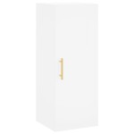 vidaXL Dulap înalt, alb, 34,5x34x180 cm, lemn prelucrat vidaXL Dulap înalt, alb, 34,5x34x180 cm, lemn prelucrat