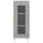 vidaXL Dulap înalt, gri sonoma, 34,5x34x180 cm, lemn prelucrat