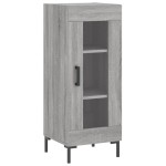 vidaXL Dulap înalt, gri sonoma, 34,5x34x180 cm, lemn prelucrat