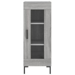 vidaXL Dulap înalt, gri sonoma, 34,5x34x180 cm, lemn prelucrat