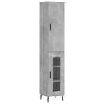 vidaXL Dulap înalt, gri beton, 34,5x34x180 cm, lemn prelucrat vidaXL Dulap înalt, gri beton, 34,5x34x180 cm, lemn prelucrat
