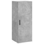 vidaXL Dulap înalt, gri beton, 34,5x34x180 cm, lemn prelucrat vidaXL Dulap înalt, gri beton, 34,5x34x180 cm, lemn prelucrat