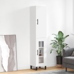vidaXL Dulap înalt, alb, 34,5x34x180 cm, lemn prelucrat vidaXL Dulap înalt, alb, 34,5x34x180 cm, lemn prelucrat