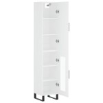 vidaXL Dulap înalt, alb, 34,5x34x180 cm, lemn prelucrat vidaXL Dulap înalt, alb, 34,5x34x180 cm, lemn prelucrat
