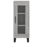 vidaXL Dulap înalt, gri sonoma, 34,5x34x180 cm, lemn prelucrat