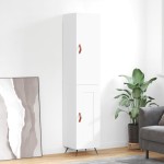 vidaXL Dulap înalt, alb, 34,5x34x180 cm, lemn prelucrat vidaXL Dulap înalt, alb, 34,5x34x180 cm, lemn prelucrat