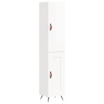 vidaXL Dulap înalt, alb extralucios, 34,5x34x180 cm, lemn prelucrat vidaXL Dulap înalt, alb extralucios, 34,5x34x180 cm, lemn prelucrat