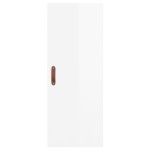 vidaXL Dulap înalt, alb extralucios, 34,5x34x180 cm, lemn prelucrat vidaXL Dulap înalt, alb extralucios, 34,5x34x180 cm, lemn prelucrat