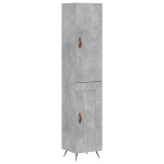 vidaXL Dulap înalt, gri beton, 34,5x34x180 cm, lemn prelucrat