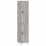 vidaXL Dulap înalt, gri sonoma, 34,5x34x180 cm, lemn prelucrat